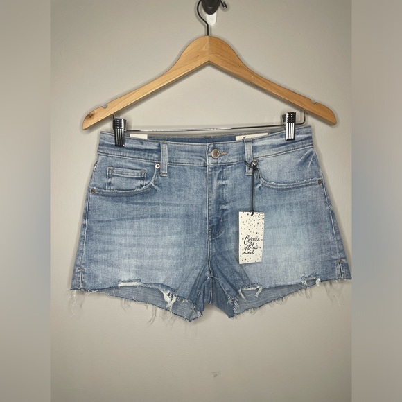 Cosmic Blue Love “Better Days” Jeans Shorts Sz 28 - Picture 1 of 4